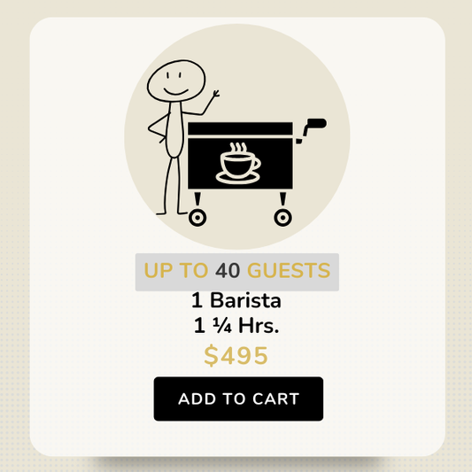 Mobile Coffee Cart 1-40 Guests